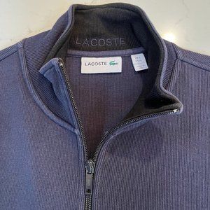 Lacoste Quarter-Zip Sweater - Navy - Size 6 (Fr) / XL (US)